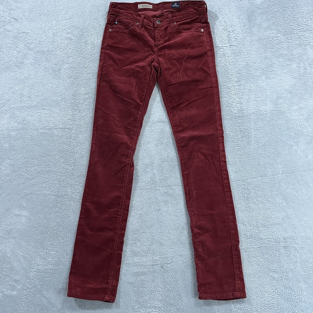 AG Adriano Goldschmied Pants Womens 25R Corduroy Theβ Stevie Slim Straight Y2K